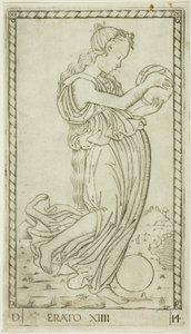 Erato, Platte vierzehn aus Apollo und die Musen