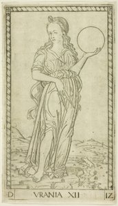 Urania, Platte zwölf aus Apollo und die Musen