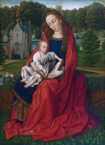 Maria mit Kind in einer Landschaft