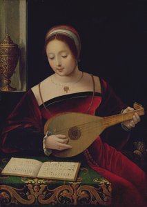 Maria Magdalena spielt die Laute