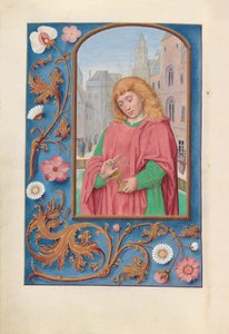 Stundenbuch der Königin Isabella der Katholischen, Königin von Spanien: Fol. 171, St. Johannes der Evangelist
