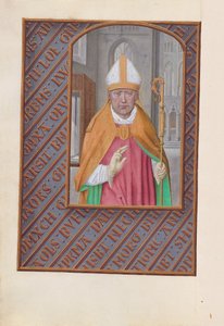 Stundenbuch der Königin Isabella der Katholischen, Königin von Spanien: Fol. 183v, St. Nikolaus