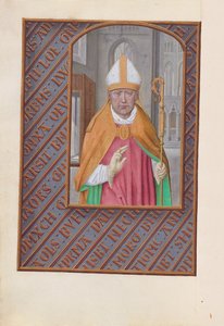 Stunden der Königin Isabella der Katholischen, Königin von Spanien: Fol. 183v, St. Nikolaus, ca. 1500