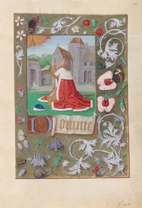 Stundenbuch der Königin Isabella die Katholische, Königin von Spanien: Fol. 200r, David, ca. 1500