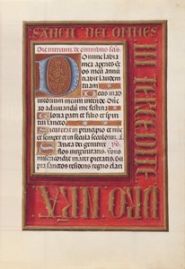 Stundenbuch der Königin Isabella der Katholischen, Königin von Spanien: Fol. 38r, ca. 1500 von Master of the First Prayerbook of Maximillian