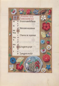 Stundenbuch der Königin Isabella der Katholischen, Königin von Spanien: Fol. 4r, März, ca. 1500 von Master of the First Prayerbook of Maximillian