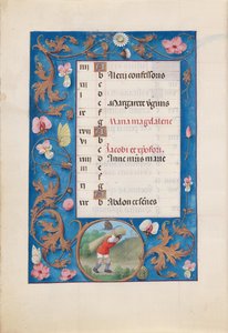 Stunden der Königin Isabella der Katholischen, Königin von Spanien: Fol. 8v, Juli, um 1500 von Master of the First Prayerbook of Maximillian