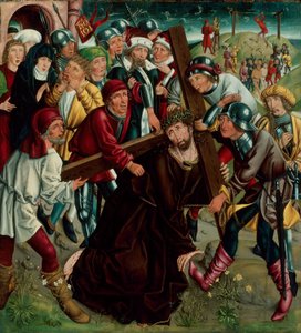 Christus trägt das Kreuz, um 1490 von Master of the Freising Visitation