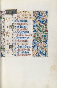 Stundenbuch Gebrauch von Rouen: fol. 111r, ca. 1470 von Master of the Geneva Latini