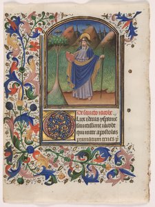 Blatt aus einem Stundenbuch: St. Jakobus der Ältere