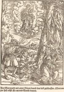 Ein Mann ward mit einer Bäuerin ... von Master of the Miracles of Mariazell