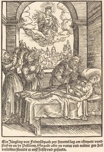 Ein Jüngling von Friderschpach von Master of the Miracles of Mariazell