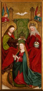 Die Krönung der seligen Jungfrau Maria, ca. 1485-1490 von Master of the Sacristy of Kaufbeuren