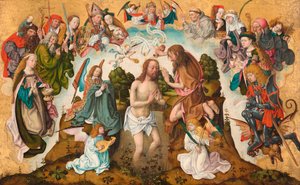 Die Taufe Christi von Master of the Saint Bartholomew Altarpiece