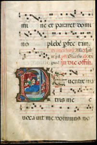 Folio aus einem Graduale, spätes 15. Jahrhundert von Master of the Saluces Hours (attr. to)