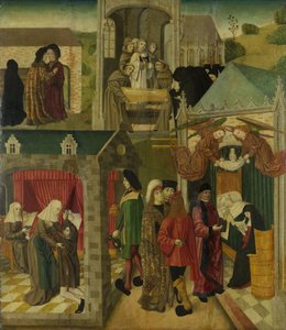 Heilige Elisabeth von Ungarn pflegt die Kranken in Marburg von Master of the St Elizabeth Panels