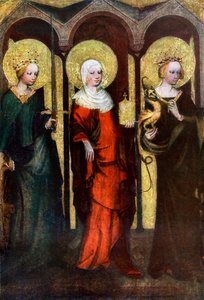 Gemälde auf der Rückseite des Trebon-Altars, ca. 1380 von Master of the Trebon Altarpiece