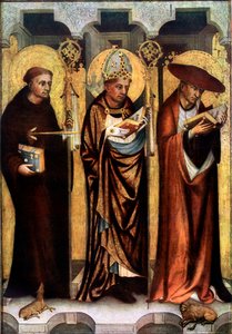 St. Giles, St. Gregory und St. Jerome, um 1380, 1955