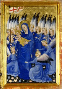 Jungfrau und Kind mit Engeln (Die rechte Innentafel des Wilton-Diptychons)