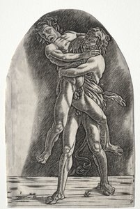 Herkules und Antäus von Master of the Year 1515