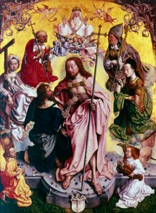 Der ungläubige Thomas legt seine Hand in die Wunde Christi, ca. 1499 von Master of the altarpiece of St
