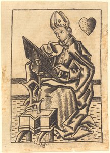 Heiliger Augustinus von Master with the Banderoles