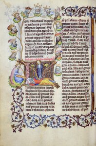Ms 289.3 f.67v Der Baum Jesse aus einem Initial, aus dem Matthäusevangelium, Utrecht, ca. 1425