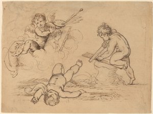 Allegorie: Vier Putti