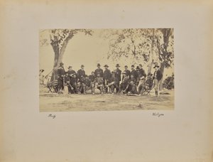 Burnside und Stab von Mathew B. Brady