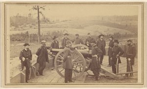 [General Sherman & Stab vor Atlanta, 19. Juli 1864] von Mathew B. Brady