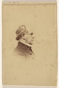 [Unbekannter Mann im Profil, im Vignettenstil gedruckt] von Mathew B. Brady