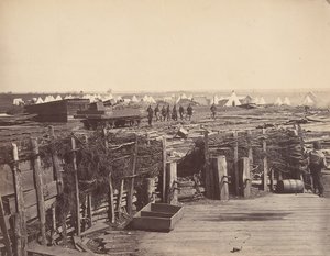 Befestigungen, Manassas, besetzt von der 13. Mass., 1862 von Mathew Brady