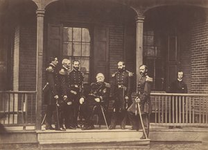 Generalleutnant Scott, General-in-Chief der US-Armee, & Stab, 6. September 1861