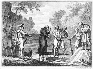 Hinrichtung flämischer Protestanten durch spanische Katholiken, 1790