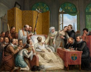 Der Tod von Peter Paul Rubens von Mathieu Ignace van Bree