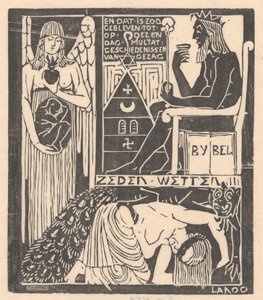 Blinde Frau und Monster