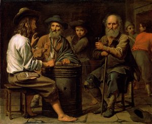 Bauern in einer Taverne, 1640er