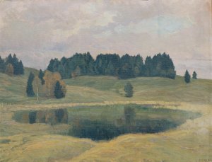 Abend am Mittenwaldsee von Mathilde Sitta Allé