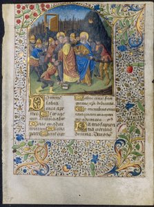 Blatt aus einem Stundenbuch: Der Verrat Christi, ca. 1470-1485 von Maître François