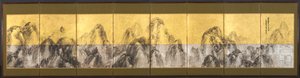Zweiundsiebzig Gipfel gegen den blauen Himmel, 1785 von Matsumura Goshun