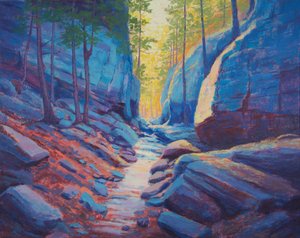 Sonniger Canyon-Bach