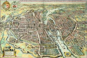 Plan von Paris im Jahr 1615
