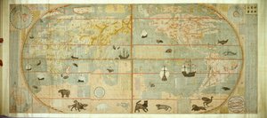 Kunyu Wanguo Quantu Karte der Myriaden Länder der Welt, 1602