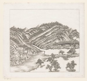 Ansicht eines Teils des kaiserlichen Sommerpalastes in Chengde (Jehol) in China von Matteo Ripa