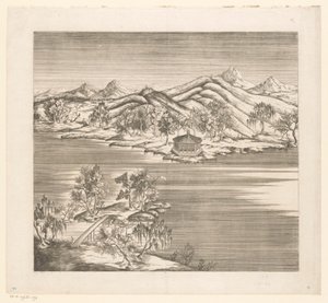 Ansicht eines Teils des kaiserlichen Sommerpalastes in Chengde (Jehol) in China von Matteo Ripa