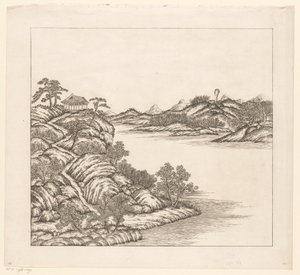 Ansicht eines Teils des kaiserlichen Sommerpalastes in Chengde (Jehol) in China von Matteo Ripa