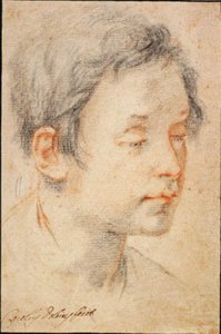 Kopf eines jungen Mannes nach rechts gewandt von Matteo Rosselli
