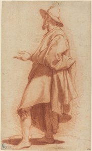 Stehender Mann mit Umhang und Hut von Matteo Rosselli