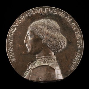 Sigismondo Pandolfo Malatesta, 1417-1468, Herr von Rimini und Fano [Vorderseite], 1446 von Matteo di Andrea de Pasti