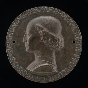 Sigismondo Pandolfo Malatesta, 1417-1468, Herr von Rimini und Fano [Vorderseite], 1446 von Matteo di Andrea de Pasti